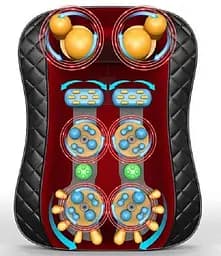 Подушка массажная для спины 97Z с пультом (разминающий массаж, Шиацу, прогрев) Черный