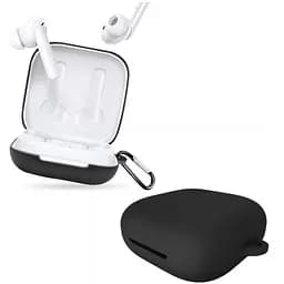 Чохол-накладка DK Silicone Candy Friendly з карабіном для Oppo Enco W51 (black)