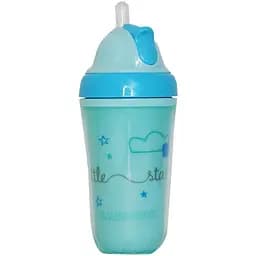 Термочашка з трубочкою Baby-Nova блакитна 250 мл (3965431)