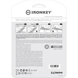 USB флеш накопичувач Kingston 32GB IronKey Keypad 200 AES-256 Encrypted Blue USB 3.2 (IKKP200/32GB) - мініатюра 7