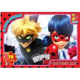 Пазлы детские G-Toys Леди Баг LB1006, 70 элементов
