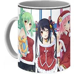 Кружка GeekLand Аниме Anime новогодняя girl anime А.02.01 330 мл белая