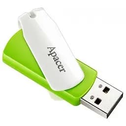 Флеш-накопичувач поворотний Apacer AH335 32 GB USB 2.0 зелений (AP32GAH335G-1)