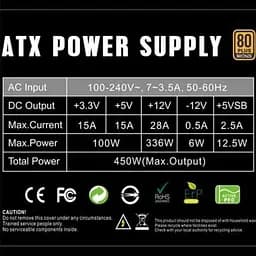 Блок живлення Gamemax 450W (GP-450) - мініатюра 5