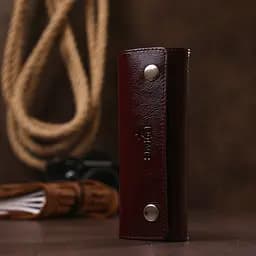 Жіноча шкіряна ключниця SHVIGEL 14.5х6х2 см acs0025825 - мініатюра 6