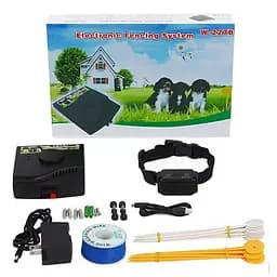 Электронный забор для собак - электропастух с 1-м аккумуляторным ошейником Pet W-227B, проводной (100582)