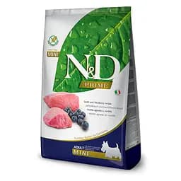 Беззерновий Сухий корм Farmina N&amp;D Prime Dog Lamb &amp; Blueberry Adult Mini для дорослих собак дрібних порід, ягня з чорницею, 2,5 кг