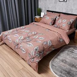 Комплект постільної білизни Moon&Star Бязь Gold Люкс Autumn Leaves Євро 200х220 наволочки 4х50х70