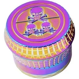 Гриндер для подрібнення тютюну Ashtray Хамельйон HL-204 Черепа Rainbow (do342)