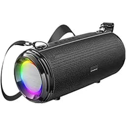 Музыкальная портативная вluetooth колонка Borofone BR13 Young светодиодная подсветка 1200 мАч Черная