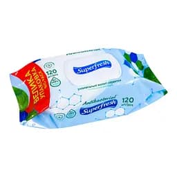 Серветки вологі універсальні Superfresh Antibacterial 120 шт.
