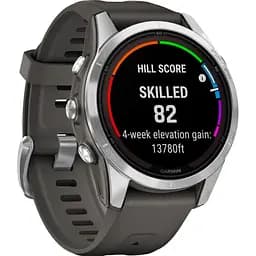 Смарт-годинник Garmin Fenix 7S Pro Solar Edition Silver with Graphite Band (010-02776-00) [90552] - мініатюра 2