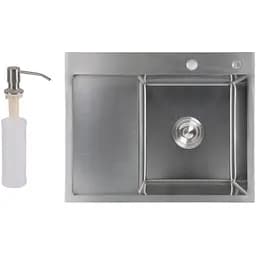 Кухонная мойка Lidz Handmade 3.0/1.0 мм H6350L LDH6350BRUL45588