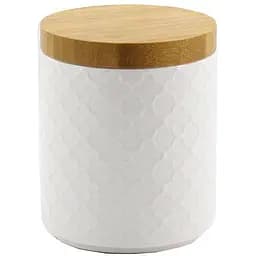 Банка для сипучих порцелянова з бамбуковою кришкою Interos 550 мл PJ02970-S