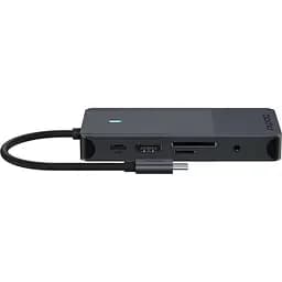 USB-Хаб Rapoo USB-C хаб UCM-2004, 8 в 1, черний (UCM-2004) - мініатюра 4