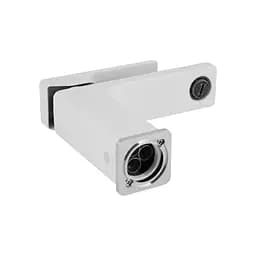 Змішувач з гігієнічною лійкою Qtap Gemini QTGEM272CRW45691 Chrome/White, Білий - мініатюра 4