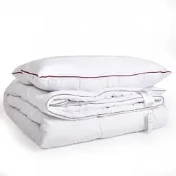 Набір MirSon вовна №9557 Royal Pearl Hand Made Wool демі ковдра 140х205 см + подушка білий (2200010806144)