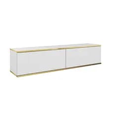 Тумба під телевізор навісна Perfect Home Оро / Oro 2-дверна RTV135 Білий (PFH-091349) - мініатюра 3