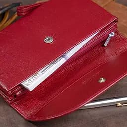 Жіночий шкіряний гаманець-клатч ST Leather 19х9.5х2.5 см acs0015829 - мініатюра 8