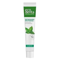 Зубная паста Ecodenta basic line Refreshing Whitening, отбеливающая, с маслом мяты, 75 мл