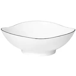 Салатник S&T чорний кант 450 мл (30180-00)