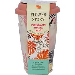 Чашка Keramia Flower story з силіконовою кришкою 440 мл (21-279-126)