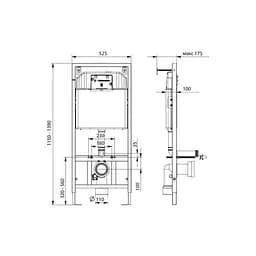 Інсталяція для унітазу KOLLER POOL Dune 1200SL KP-112-001 - мініатюра 2