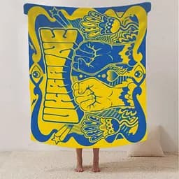 Плед патріотичний 3D Ukraine Вітрила Незалежності 20222490_B 12376 135х160 см - мініатюра 2
