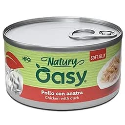 Вологий корм Oasy Cat Wet Natury для дорослих котів курка з качкою 85 г