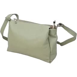 Женская кожаная сумка через плечо Borsacomoda салатовая sum0028727