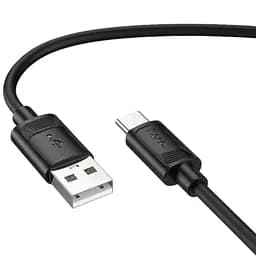 Кабель для заряджання Hoco X122 USB-A - Type-C силіконовий 1 м підтримка швидкої зарядки до 3 A Чорний
