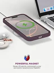 Силиконовый чехол с MagSafe для Apple iPhone 16 Pro Max, ICON2 MagCase, бордовый, противоударный, панель с мягкой подкладкой, защита всего корпуса, поддержка беспроводной зарядки, совместим с защитными стеклами и пленками, ArmorStandart (ARM81322) - мініатюра 9