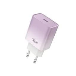 Мережевий зарядний пристрій XO CE18 (EU) PD30W USB-C fast charging charger Фіолетовий - мініатюра 3