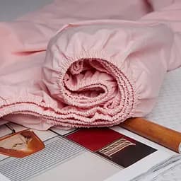 Простирадло на резинці Moon&Star Soft Rose Бязь Gold Люкс 140х200х25 см - мініатюра 4