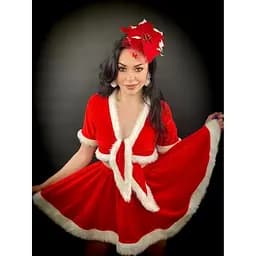 Вуалетка Рождественский цветок с вуалью