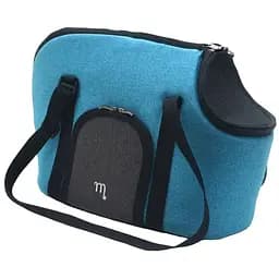 Сумка-переноска Matys Магнус №2, 47х35х27 см, бирюзоая с серым