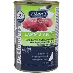 Влажный корм для собак Dr.Clauder’s Selected Meat Lamb & Apple ягненок и яблоко 400 г