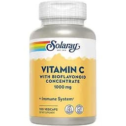 Вітаміни та мінерали Solaray Vitamin C 1000 mg with Bioflavonoids, 100 вегакапсул