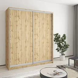 Шкаф-купе двухдверный MebelStar Уни AL 2ДСП 180x45x210 см Дуб тахо (MBS-3496)