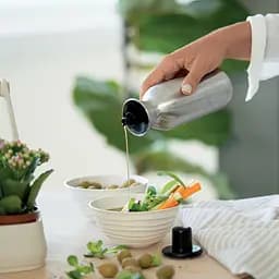 Глечик для олії або оцту Guzzini Kitchen Active Design Perfect Dressing Steel Edition, 330 мл, сріблястий - мініатюра 4