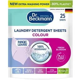 Серветки для прання Dr. Beckmann Magic Leaves для кольорових тканин 25 шт. (4008455585215)