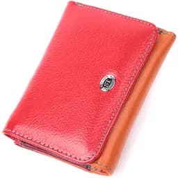 Яскравий гаманець для дівчат із натуральної шкіри ST Leather 22498 різнокольоровий