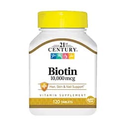 Вітаміни та мінерали 21st Century Biotin 10000 mcg, 110 таблеток