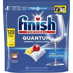 Средство для мытья посуды Finish Quantum All in 1 Лимон 120 таблеток