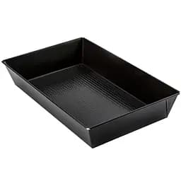 Противень антипригарный SNB с гофрированным дном 39х23.5х7 см черный (99042)