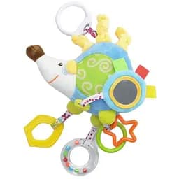 М’яка іграшка-брязкальце Lindo з прорізувачем Їжак блакитна (F 1013)