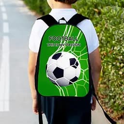 Рюкзак дитячий для футболіста 34х27см, міський ранець для хлопчика футбол (00462)