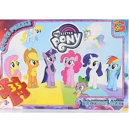 Детский пазл "My little PONY" G-Toys MLP013 плакат 35 элементов