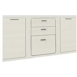 Комод у вітальню Гербор Тотен KOM2D2S1K Ясен сніжний (GRB-1515)