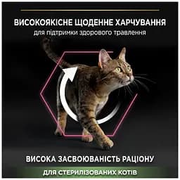 Сухий корм для котів Purina Pro Plan Sterilised Adult 1+ Delicate Digestion для стерилізованих з чутливим травленням зі смаком курки 400 г - мініатюра 4